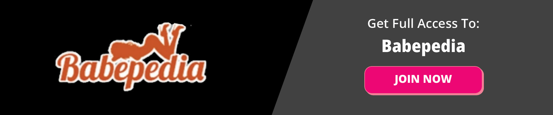 Babepedia, Homepage - Affiliate Banner - 1920x400