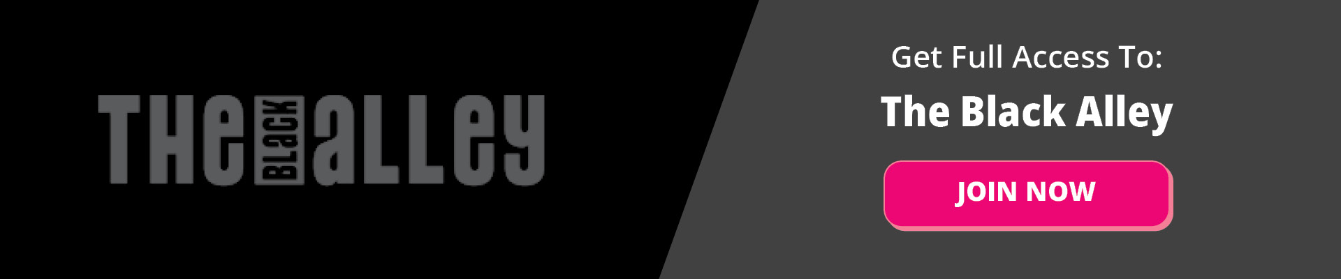 The Black Alley - Affiliate Banner - 1920x400